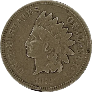 1872 Semi-Key Indian Head Cent Obverse View