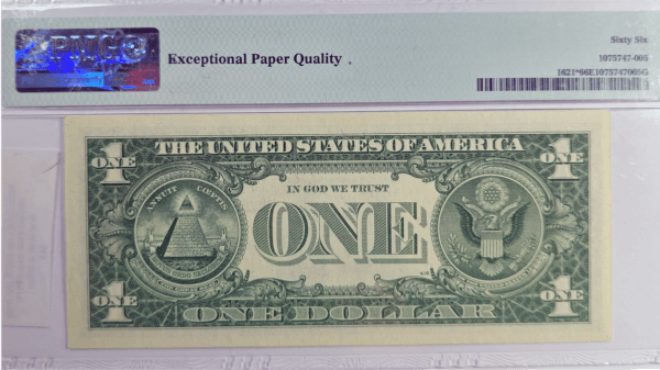 1957 B Series Silver Certificate Star Note Reverse