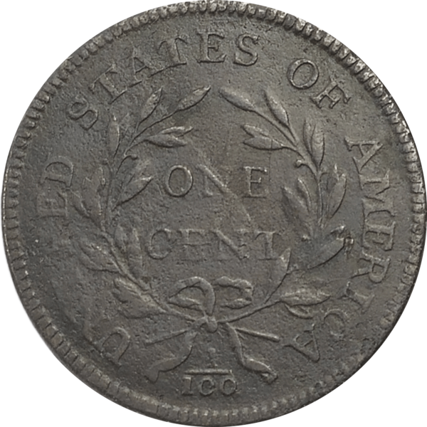 1797 Large Cent Reverse of '95 Grip edge - reverse view