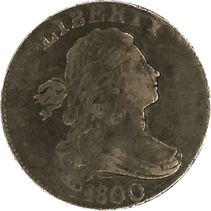 1800 R-3 S-194 Large Cent Over Date, 2nd Hair Style Obverse View