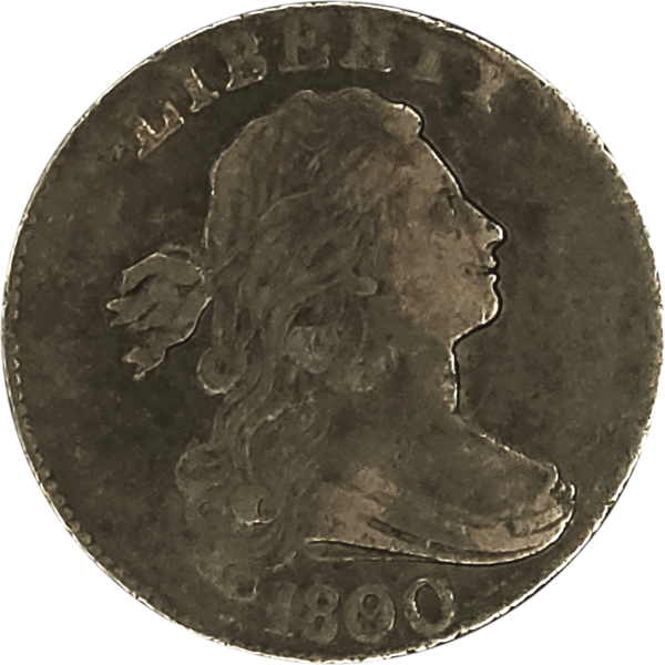 1800 R-3 S-194 Large Cent Over Date, 2nd Hair Style Obverse View