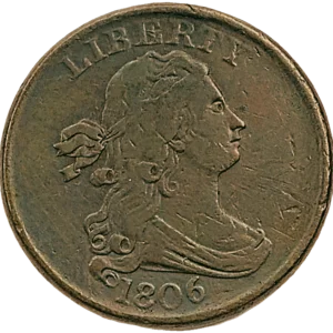 1806 Draped Bust Half Cent