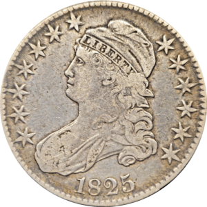 1825 Capped Bust Half Dollar Obverse View