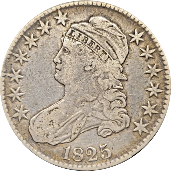 1825 Capped Bust Half Dollar Obverse View