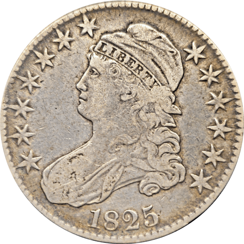 1825 Capped Bust Half Dollar Obverse View