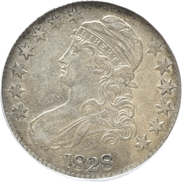 1828 O-118 Capped Bust Half Obverse View