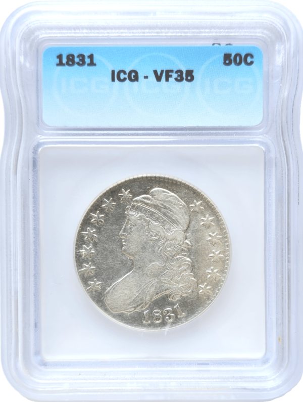 1831 Capped Bust Half Dollar ICG VF35