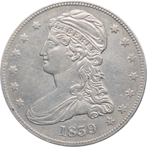 1839 Capped Bust Half Dollar Obverse View