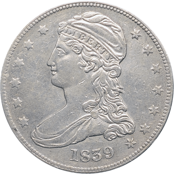 1839 Capped Bust Half Dollar Obverse View