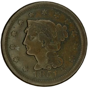 1851 Large Copper Cent
