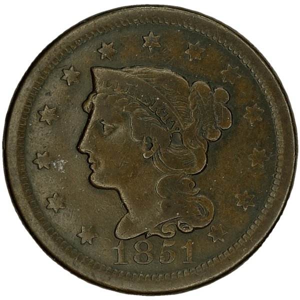 1851 Large Copper Cent