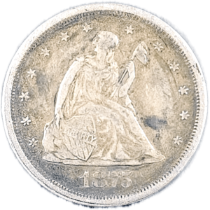 1875 S Twenty Cents Obverse