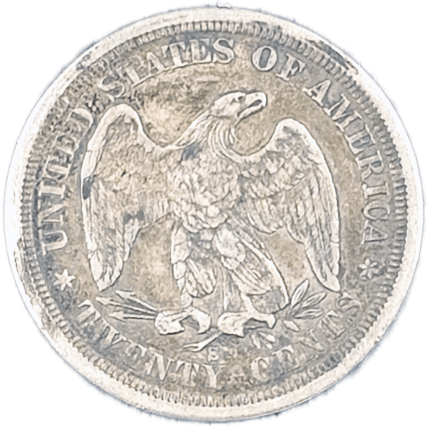 1875 S Twenty Cents Reverse