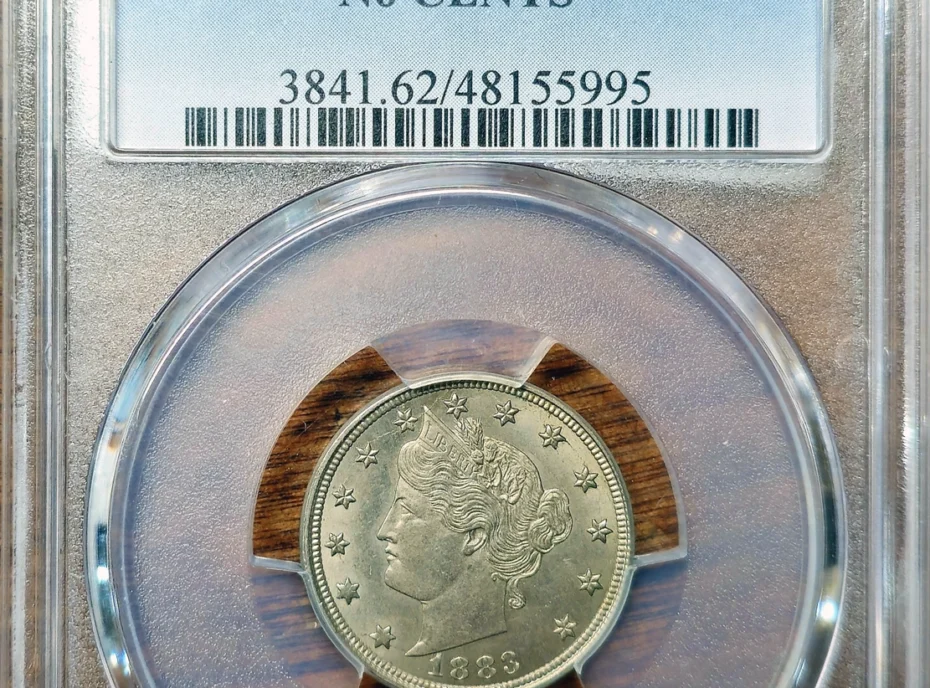 1883 No Cents V Nickel Obverse Holder