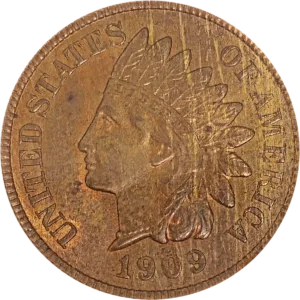 1909-S-IHC-obv 1909 S Indian Head Cent NGC MS63 RB Obverse View