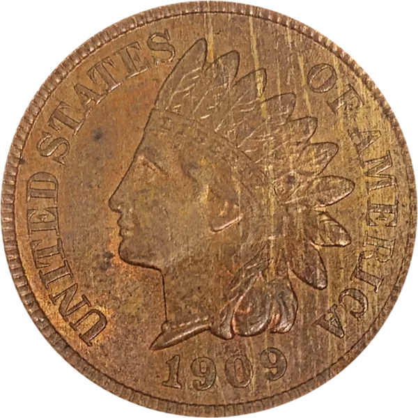 1909 S Indian Head Cent NGC MS63 RB Obverse View