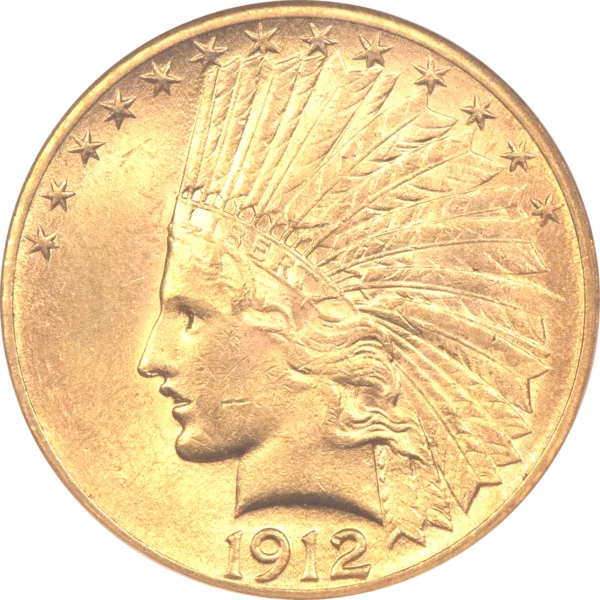 1912 Indian Head $10 Gold