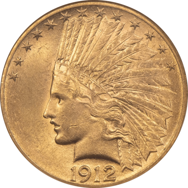 1912 Indian Head $10 Gold