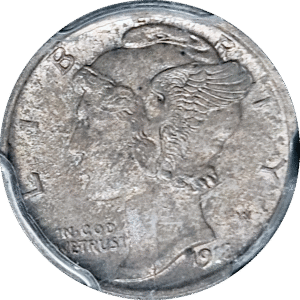 1918 D Mercury Dime PCGS MS65
