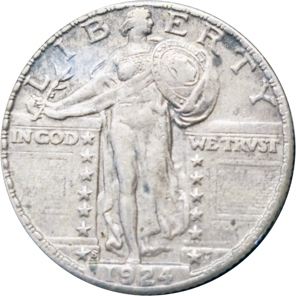 1924 S Standing Liberty Quarter Obverse