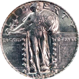 1930 Standing Liberty Quarter AU58 CACG Obverse