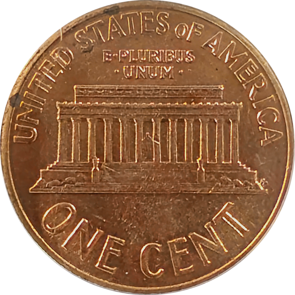 1960 D one cent small date over large date and rpm reverse view