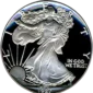 1987 S American Silver Eagle Proof Obverse View