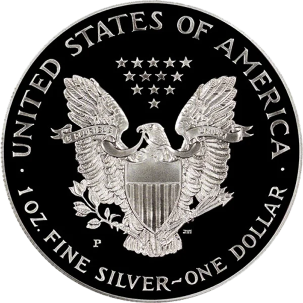 1995 P American Silver Eagle Reverse View