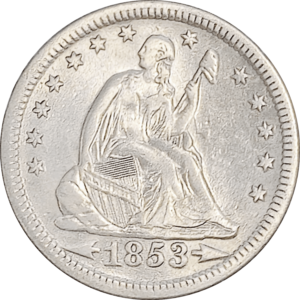 1853 Seated Liberty Quarter A&R