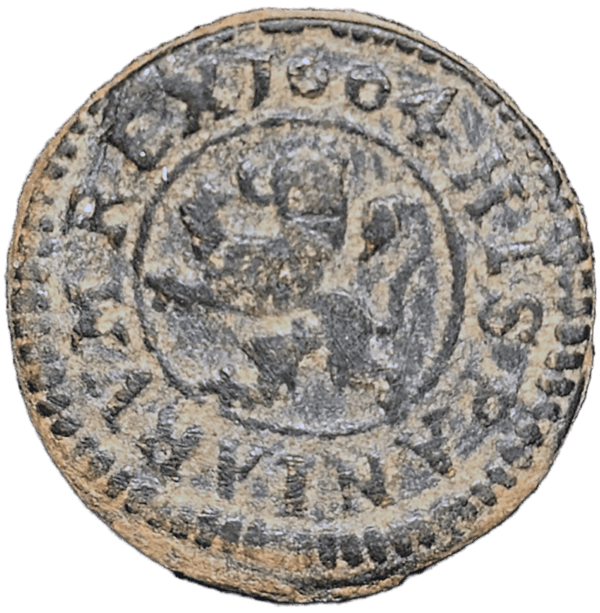 1604 Spain Two Maravedi Obverse View