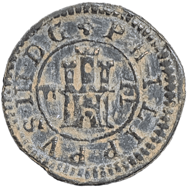 1604 Spain Two Maravedi Reverse View