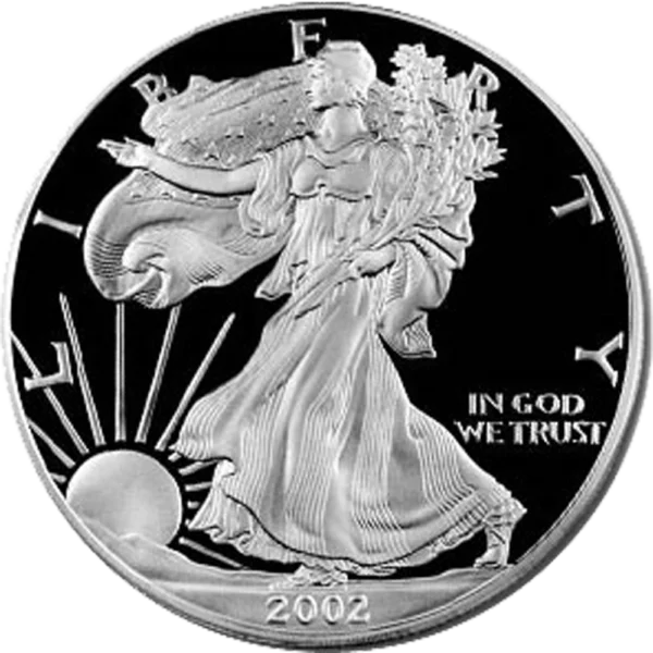 2002 W American Silver Eagle Proof NGC PF69UC Obverse View