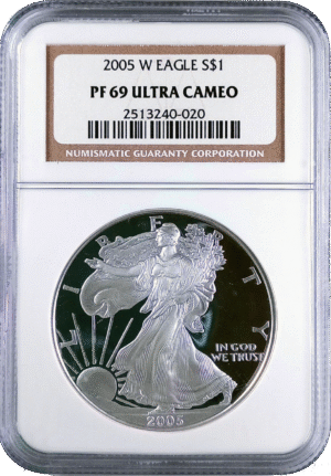 2005 American Silver Eagle Proof NGC PF69UC