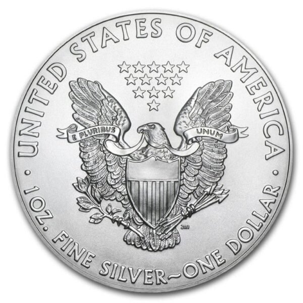 2021 American SIlver Eagle Type 1 Reverse View