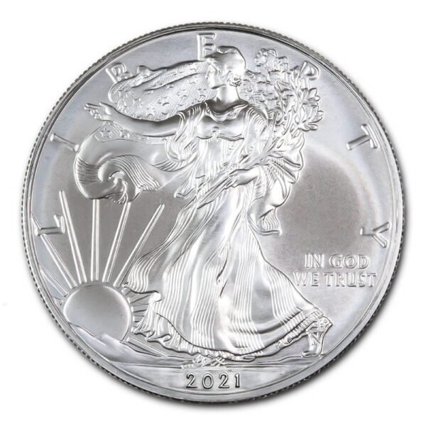 2021 American SIlver Eagle Type 1 Obverse View