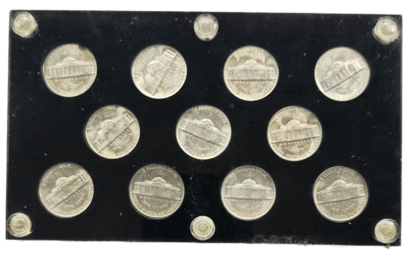 War Nickel Set in Capital Plastic Reverse View