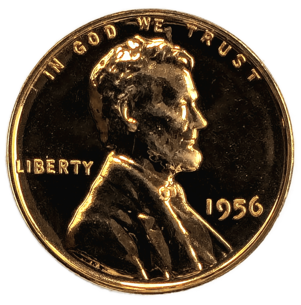 1956 Lincoln Cent Proof Obverse