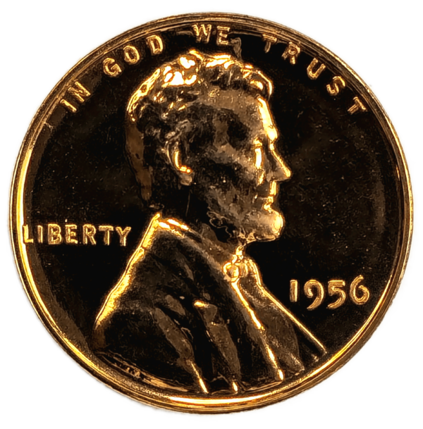 1956 Lincoln Cent Proof Obverse