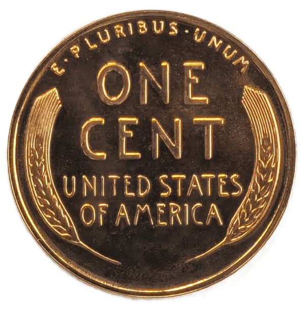 1956 Lincoln Cent Proof Reverse