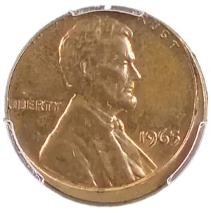 20240531_003844 1965 Lincoln Cent 3% Misaligned Die Obverse View