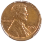 1965 Lincoln Cent 3% Misaligned Die Obverse View