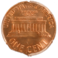 1960 P Large Date Lincoln Cent 3% Ragged Clip Reverse View