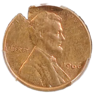 20240531_230434 1966 Lincoln Cent on Defective Planchet Obverse View