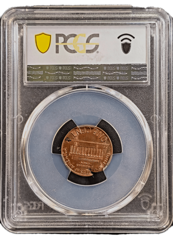 1983 Lincoln Cent on Defective Planchet PCGS MS63 RB Reverse Holder