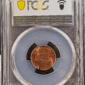 1982 Bronze Lincoln 1¢ Struck on Defective Planchet PCGS MS65 RD Reverse Holder