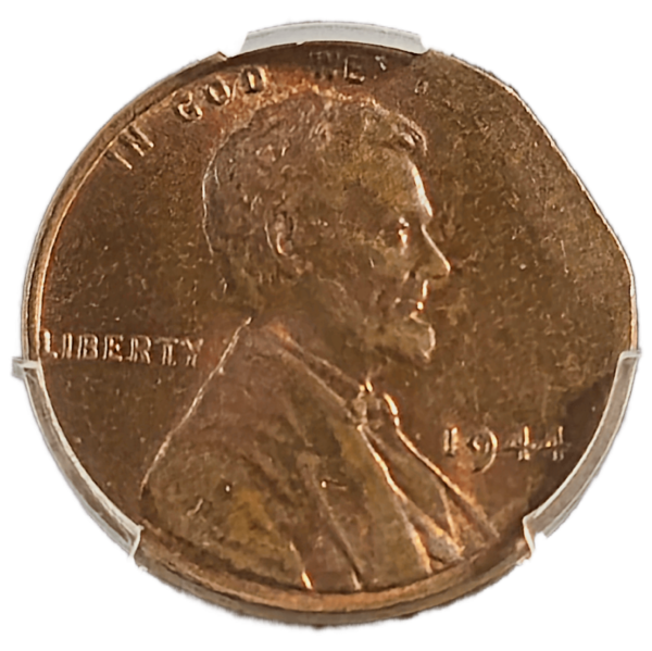 1944 Lincoln Cent Tapered Planchet PCGS MS63 BN Obverse View