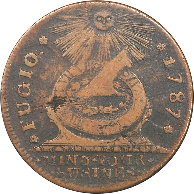 1787 Fugio Cent 1 over 1 PCGS