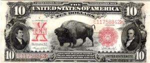 1901 $10 Fr-120 Buffalo Legal Tender