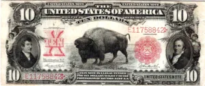 1901 $10 Fr-120 Buffalo Legal Tender
