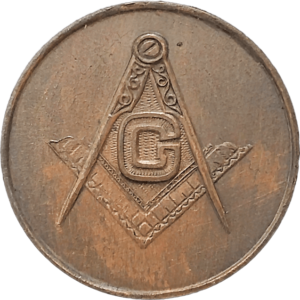 Masonic Token in Copper